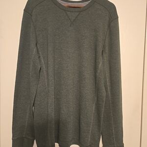 Eddie Bauer Men's Olive Long Sleeve Sweatshirt